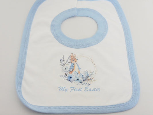 MY FIRST EASTER BIB BLUE