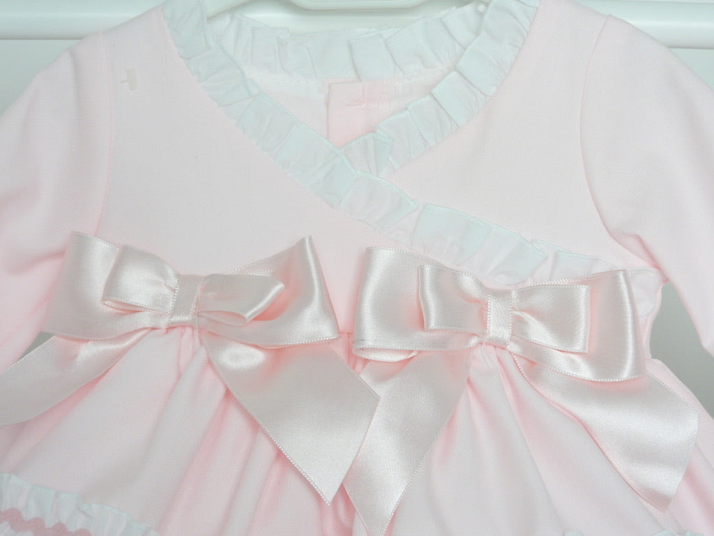 BABY PINK PUFFBALL PRINCESS DRESS WITH PANTS – Bonnie Little Babies