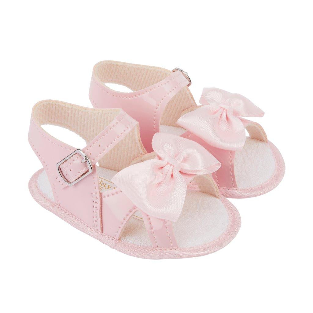 SOFT SOLE PINK BOW SANDALS