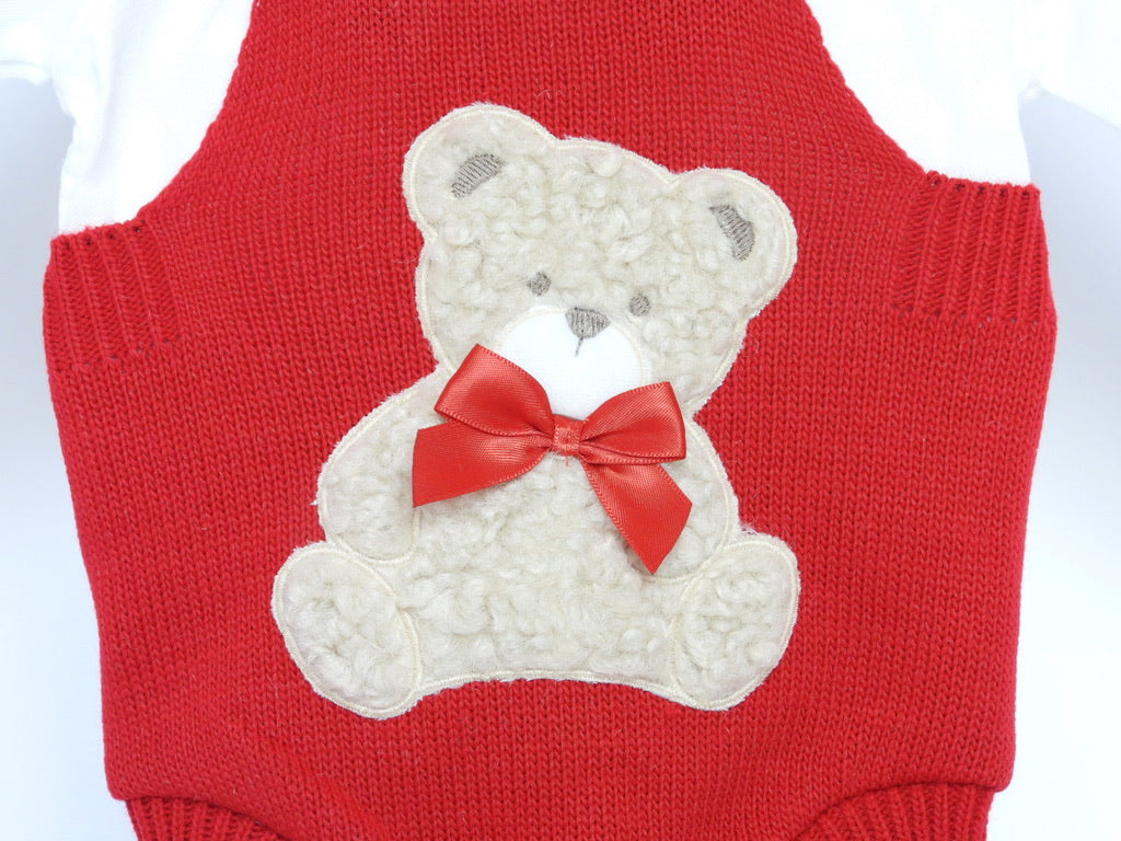 RED BEAR ROMPER