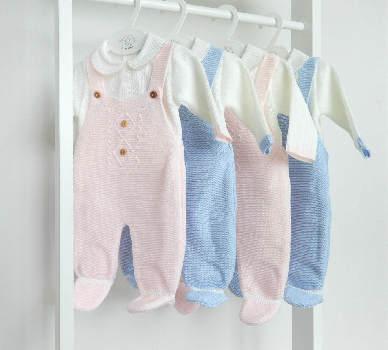 KNITTED DUNGAREE SET