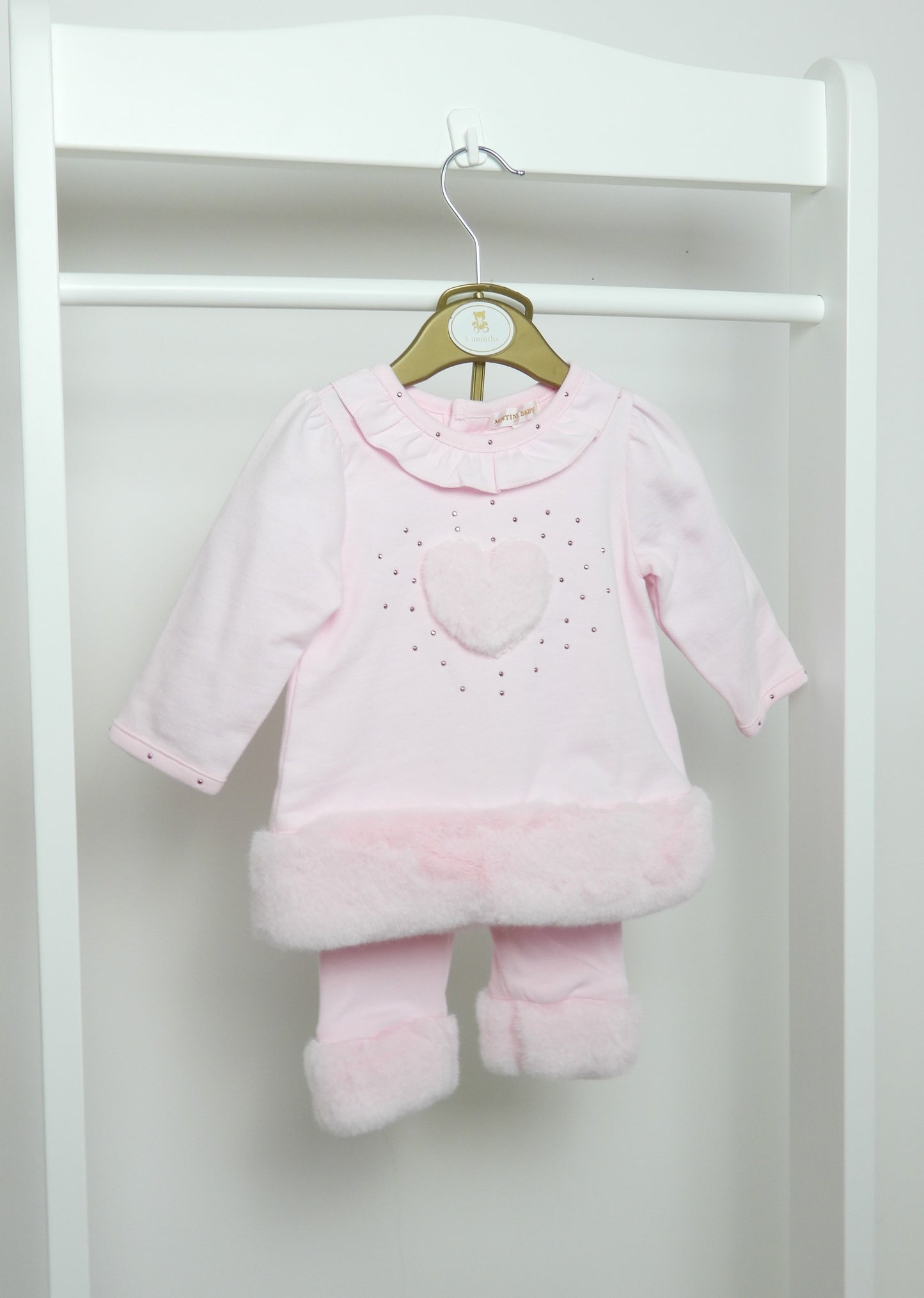 FLUFFY HEART TUNIC & LEGGING SET