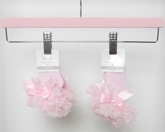 ANKLE TUTU EFFECT SOCKS WITH BOW