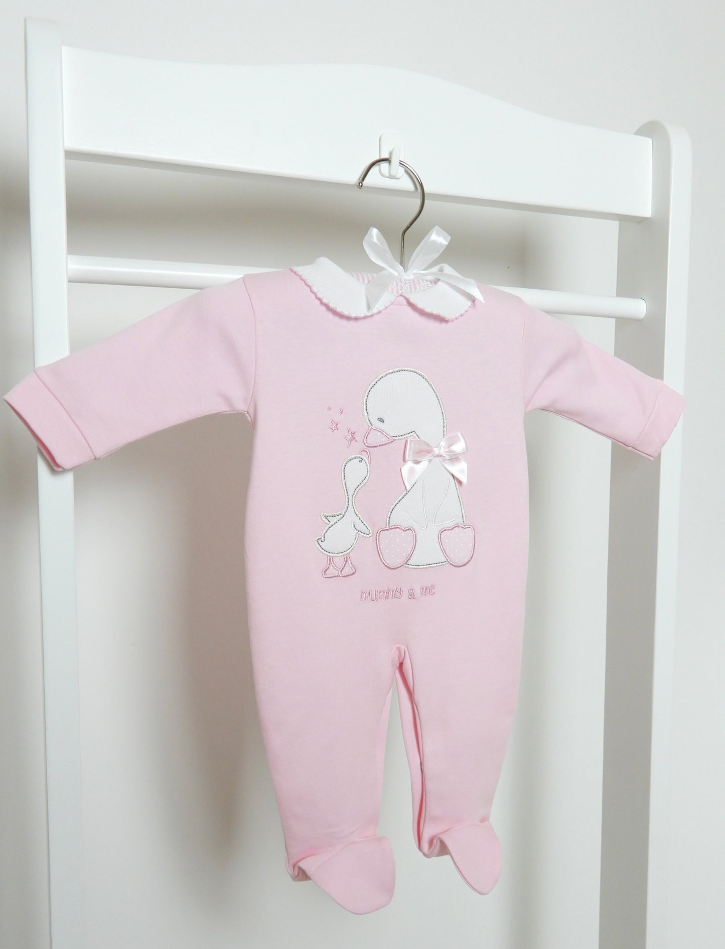 MUMMY & ME SLEEPSUIT PINK