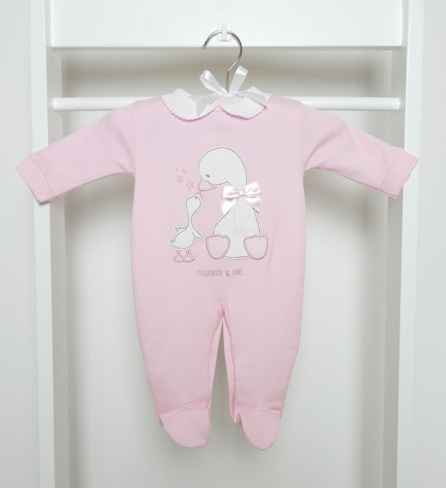 MUMMY & ME SLEEPSUIT PINK