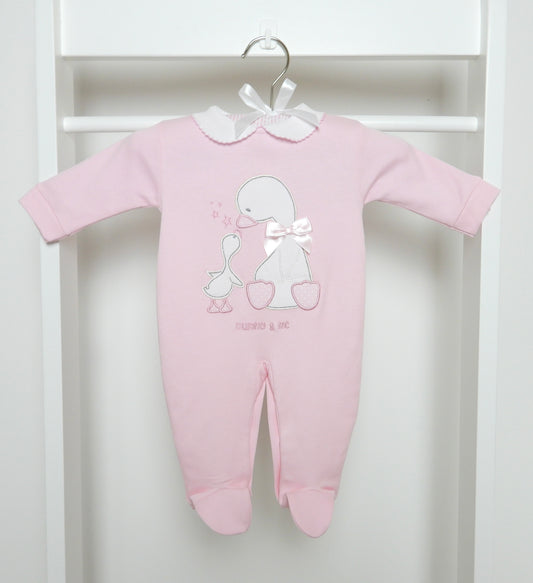 MUMMY & ME SLEEPSUIT PINK