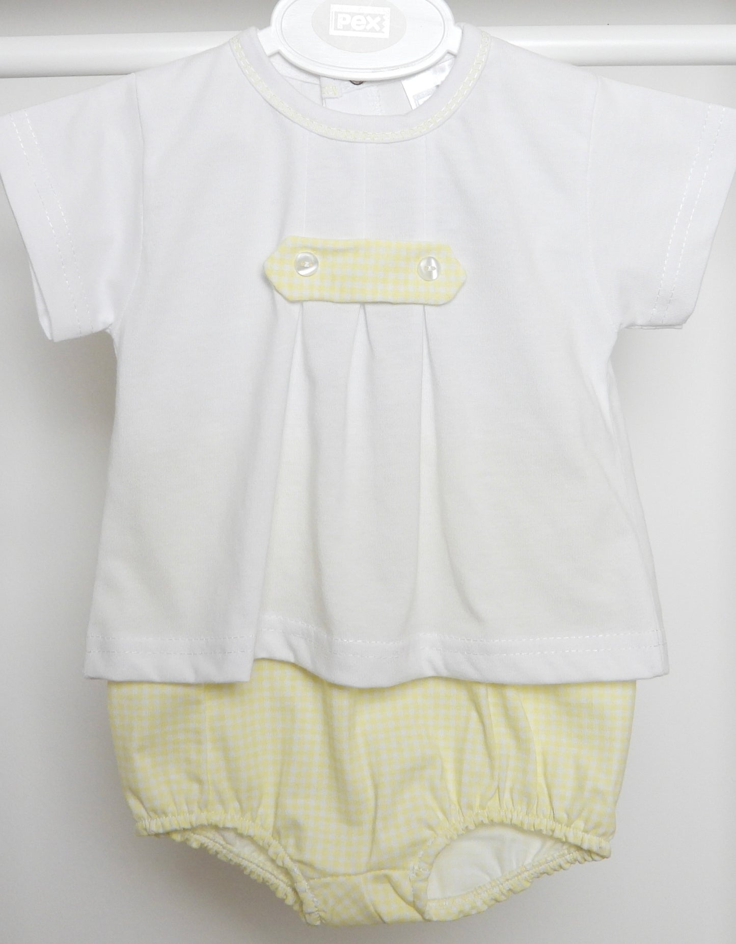 Oscar Summer Suit Lemon and White