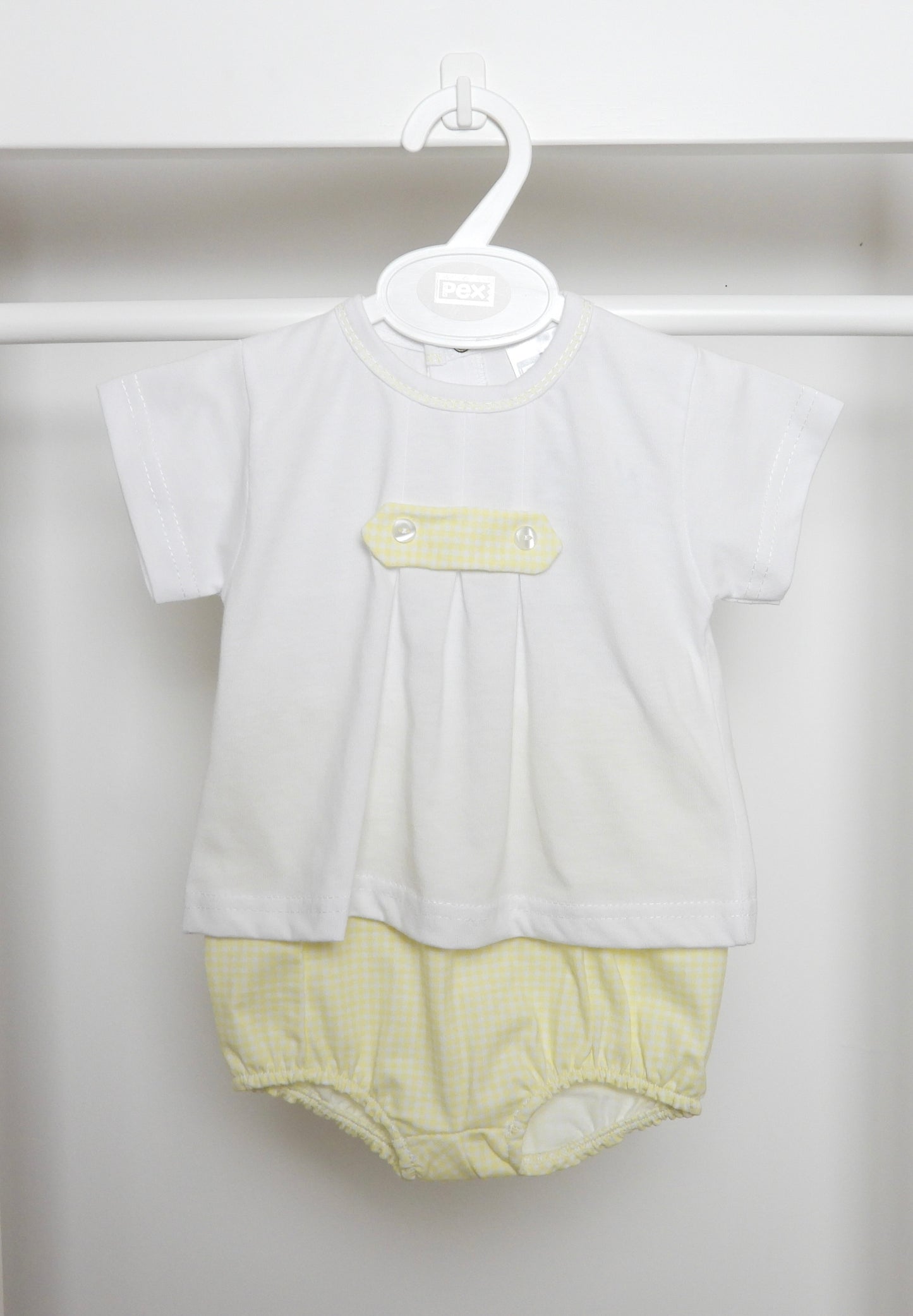 Oscar Summer Suit Lemon and White