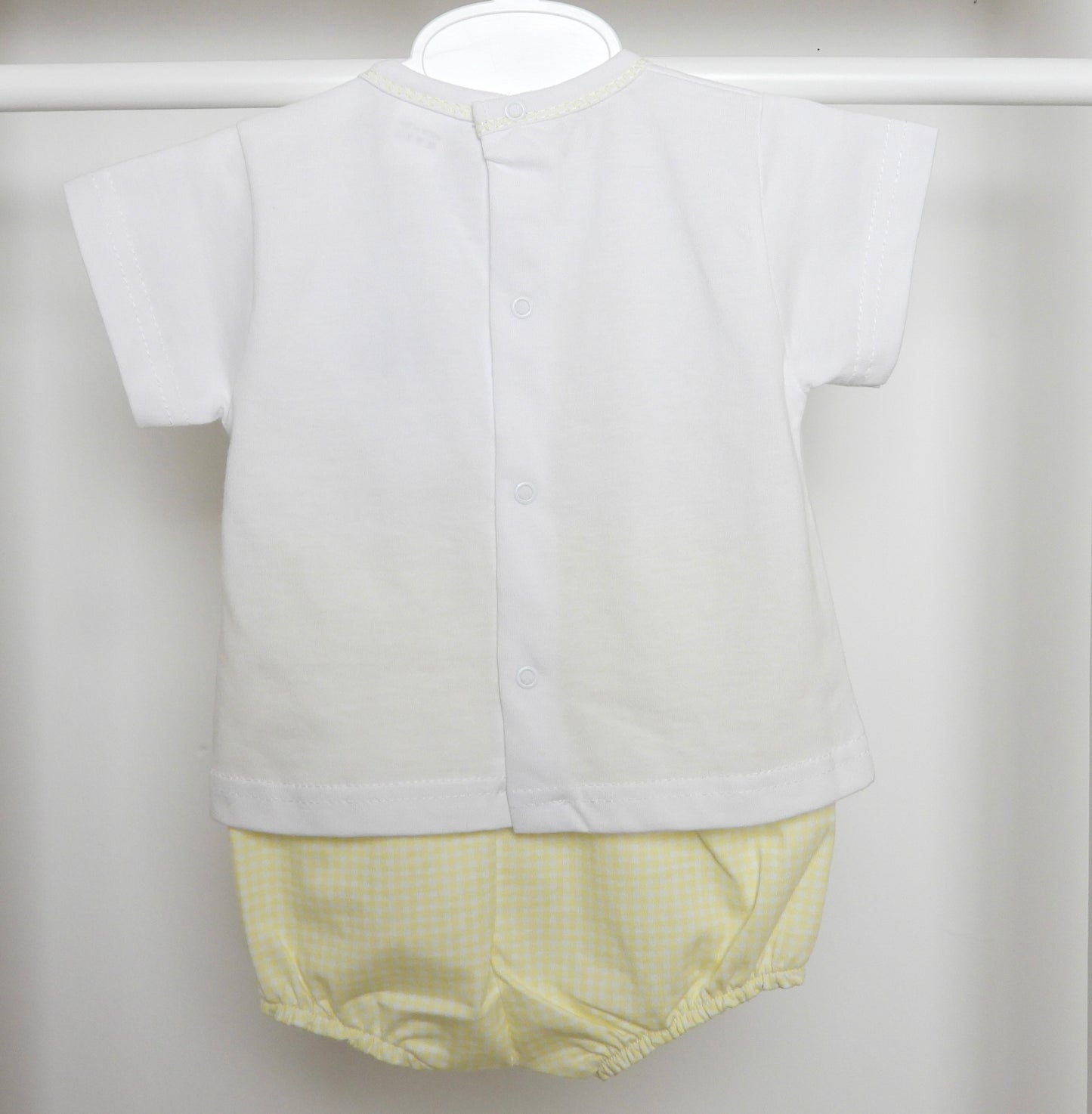 Oscar Summer Suit Lemon and White