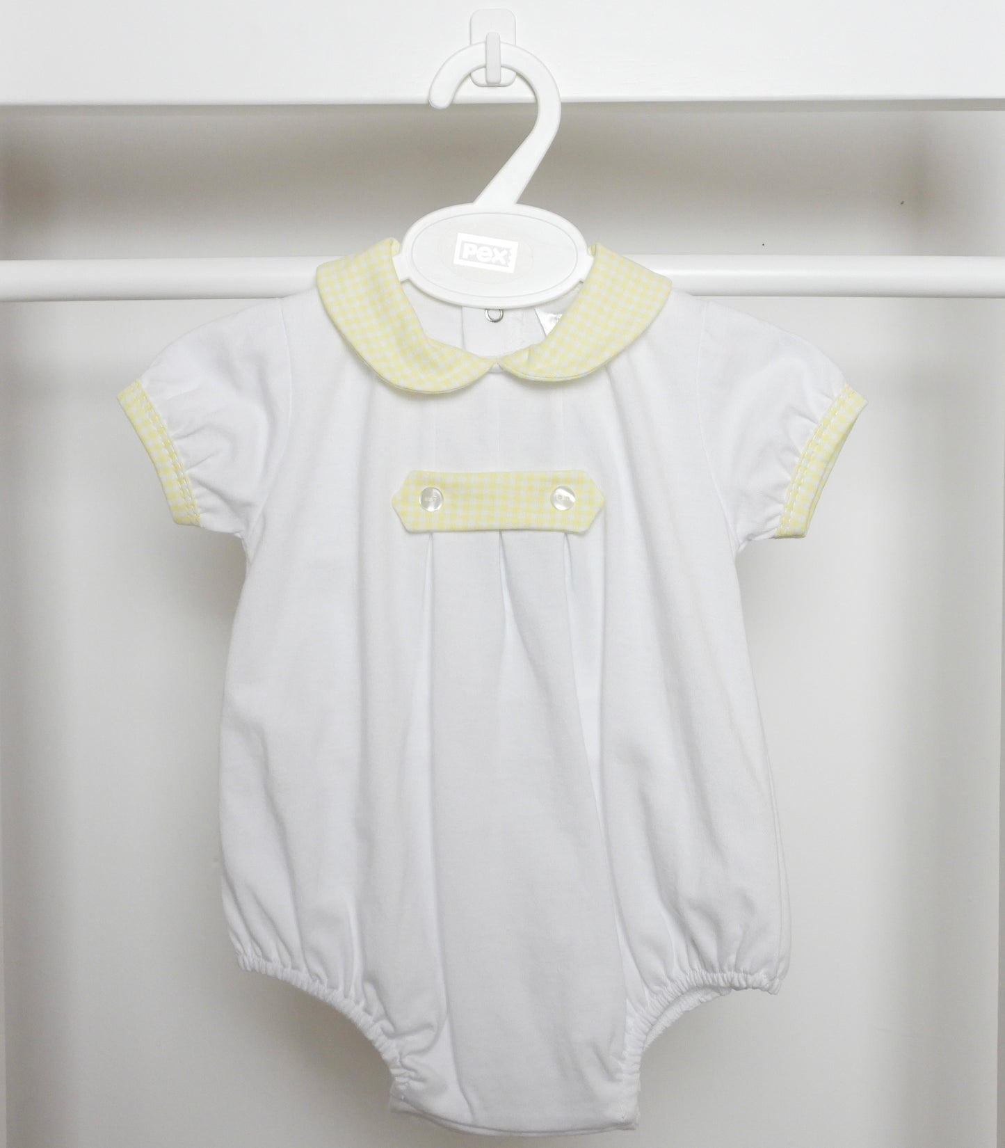 Oscar Romper in Lemon