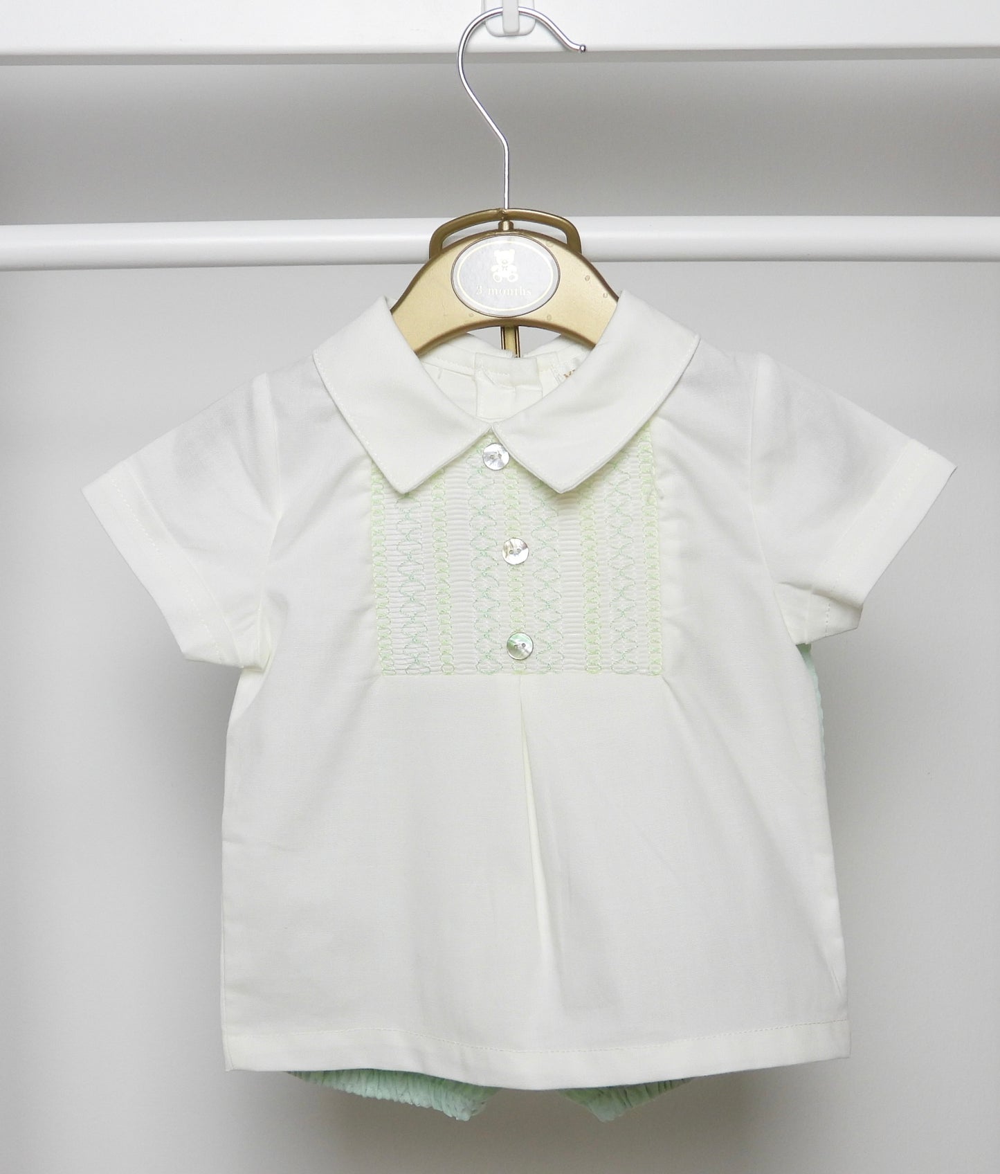 MINT GREEN TOP AND BLOOMER SHORTS SET BY MINTINI