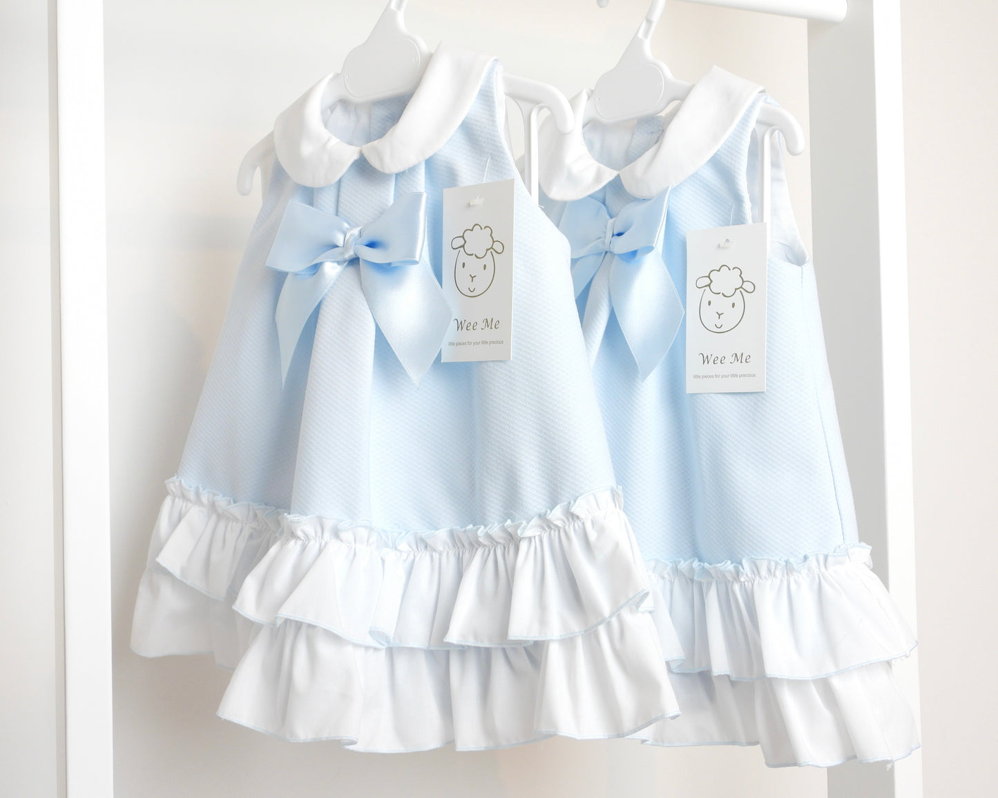 BLUE SUMMER FRILLY DRESS