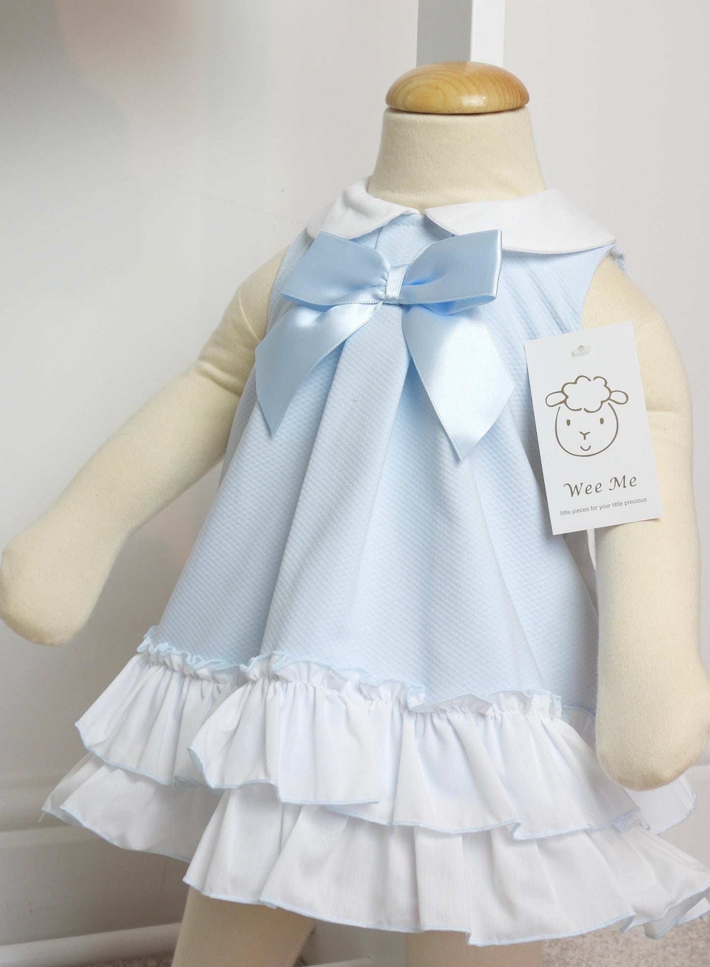 BLUE SUMMER FRILLY DRESS