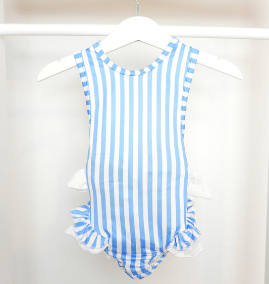 BLUE STRIPED SWIMSUIT