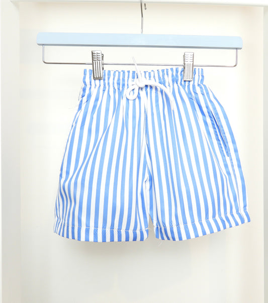 BLUE STRIPED SWIMSHORTS