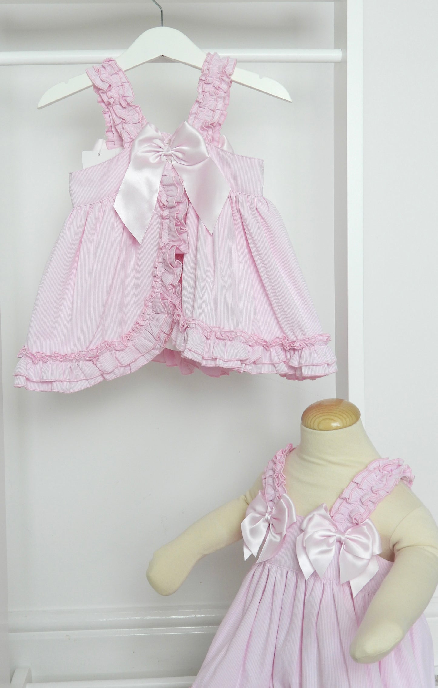 PINK BOW SUN DRESS WITH KNICKERS