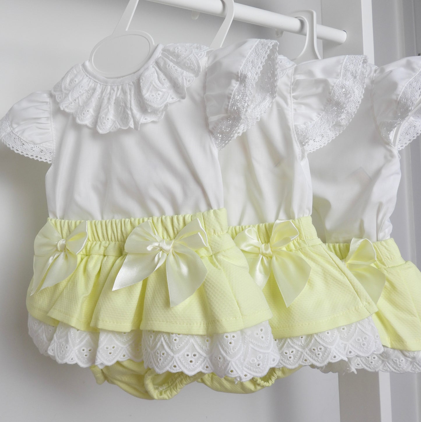 LEMON AND WHITE JAM PANTS SET