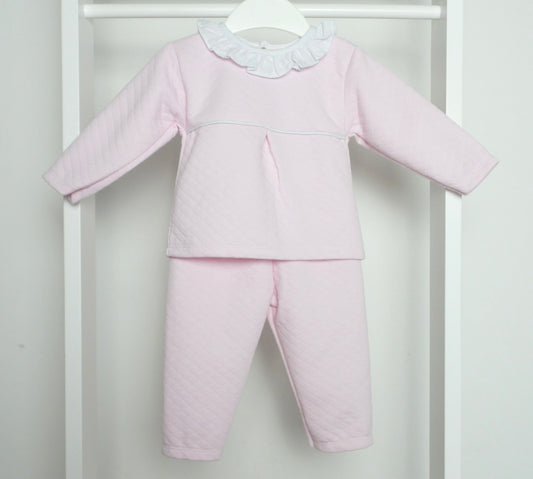 BABY PINK JACQUARD TWO PIECE