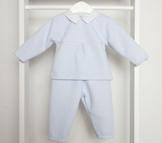 BABY BLUE JACQUARD TWO PIECE