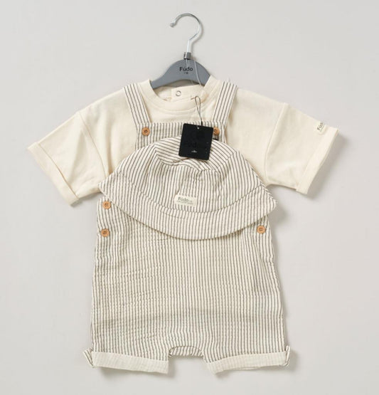 EDWARD DUNGAREE SET WITH HAT