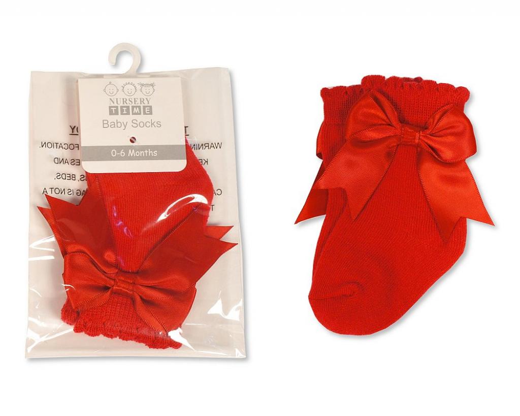 RED BOW ANKLE SOCK