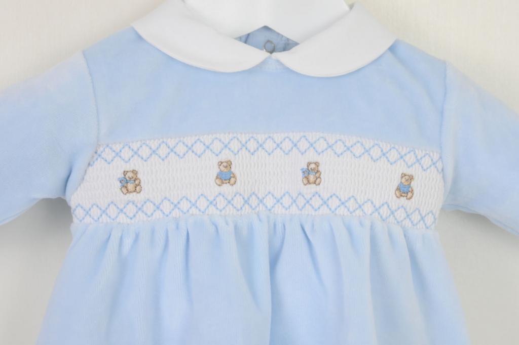 BLUE TEDDY VELOUR SET