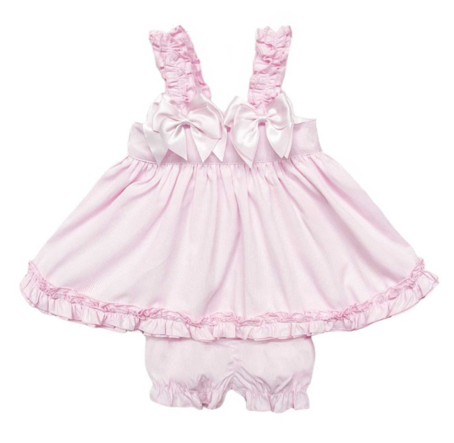 PINK BOW SUN DRESS WITH KNICKERS