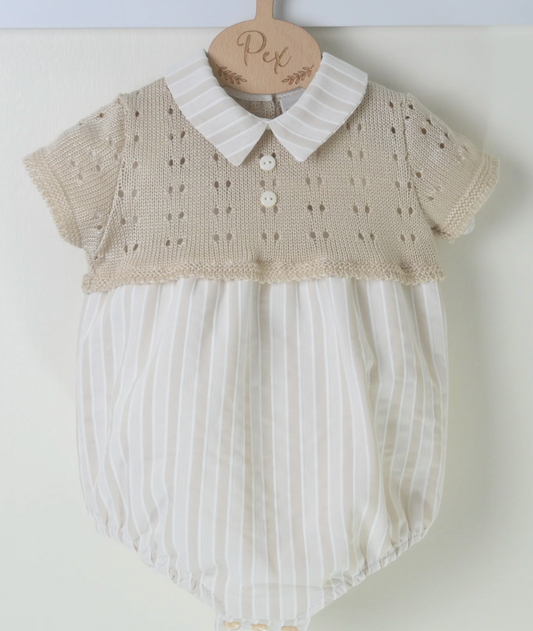 LENNIE NATURAL  ROMPER