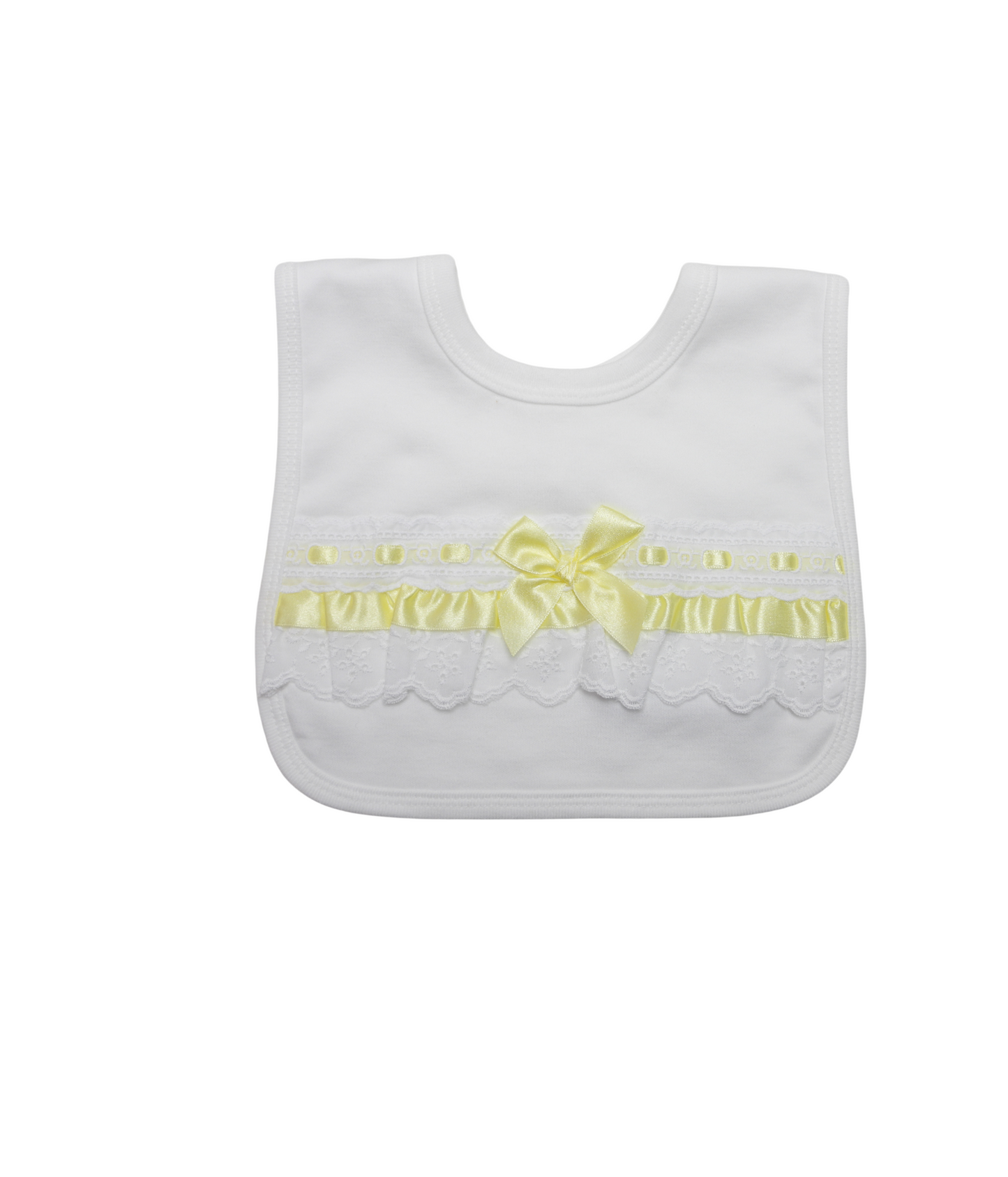 WHITE AND LEMON BIB