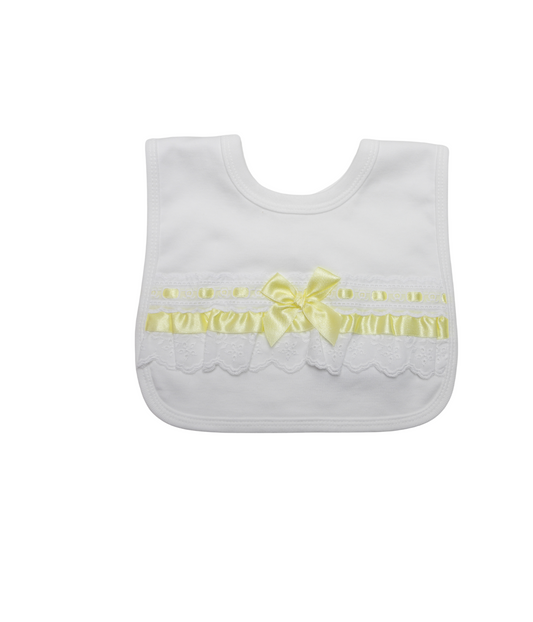 WHITE AND LEMON BIB