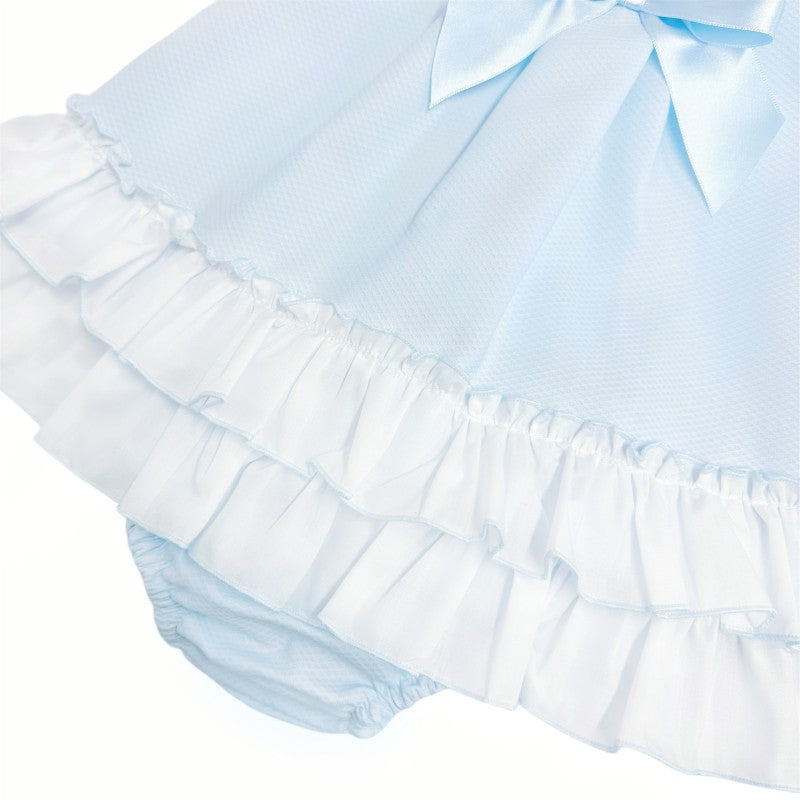 BLUE SUMMER FRILLY DRESS