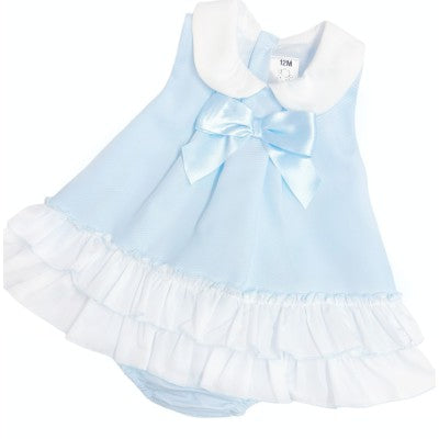 BLUE SUMMER FRILLY DRESS